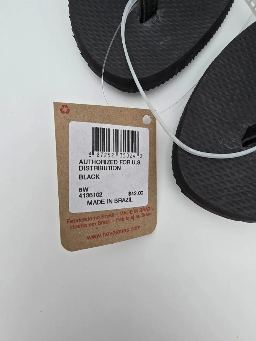 Havaianas You Metallic flip-flop sandals in Black Size 6 - Picture 5 of 8